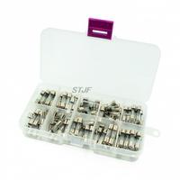 100Pcs/Set 5x20mm Quick Blow Glass Tube Fuse Assorted Kits,Fast-blow Glass Fuses 0.2A 0.5A 1A 2A 3A 5A 8A 10A 15A 20A