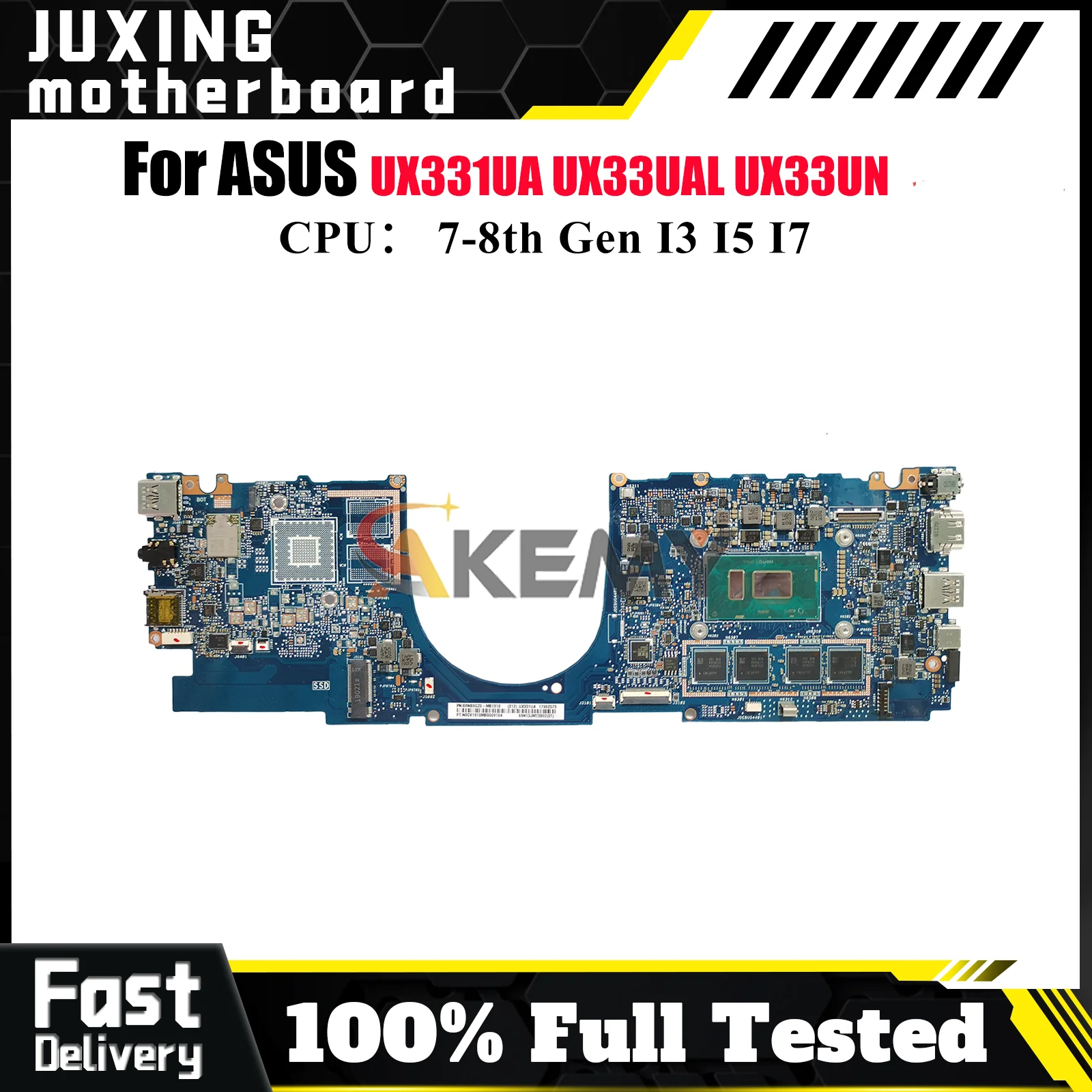 

UX331UA Laptop Motherboard For ASUS ZenBook U3300U BX331U UX33UA UX33UAL UX33UN UX331 Mainboard With I3 I5 I7 CPU 100% tests OK