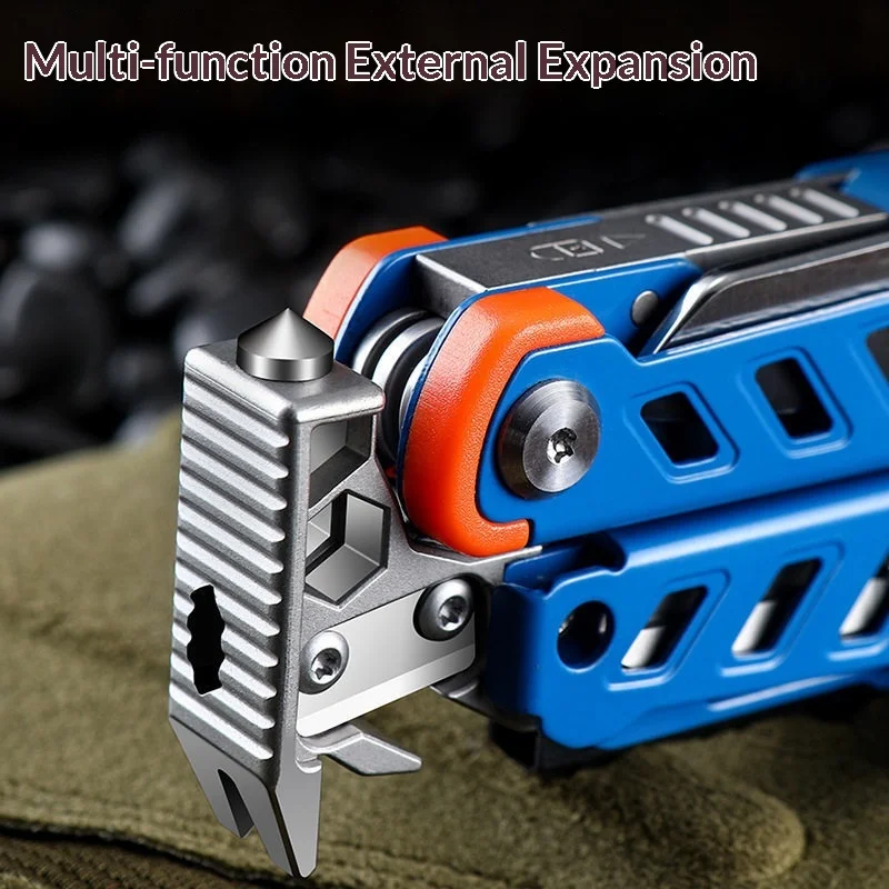 Multifunctional EDC Outdoor Combination Pliers Folding Knife Shears Portable Windo Breaker Survival Tool For Car Camping Hiking