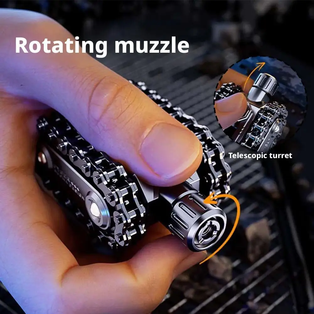 Réservoir roue à cliquet Fidget rouleau carte de poussée magnétique chaîne d'engrenage mécanique plaque de poussée rotative soulagement du Stress Fidget Spinner