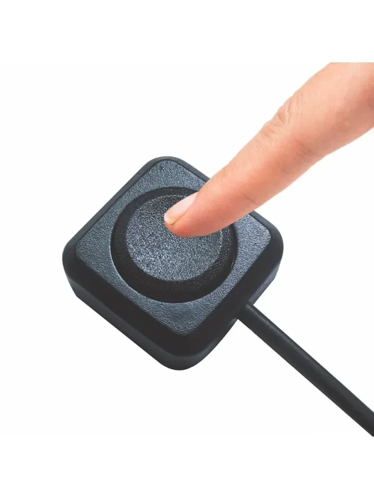 Przycisk chwilowy ON/OFF 12V/24V, montaż powierzchniowy, mini okrągły czarny przycisk do klaksonu, dzwonka, tymczasowego sterowania — zdjęcie 2