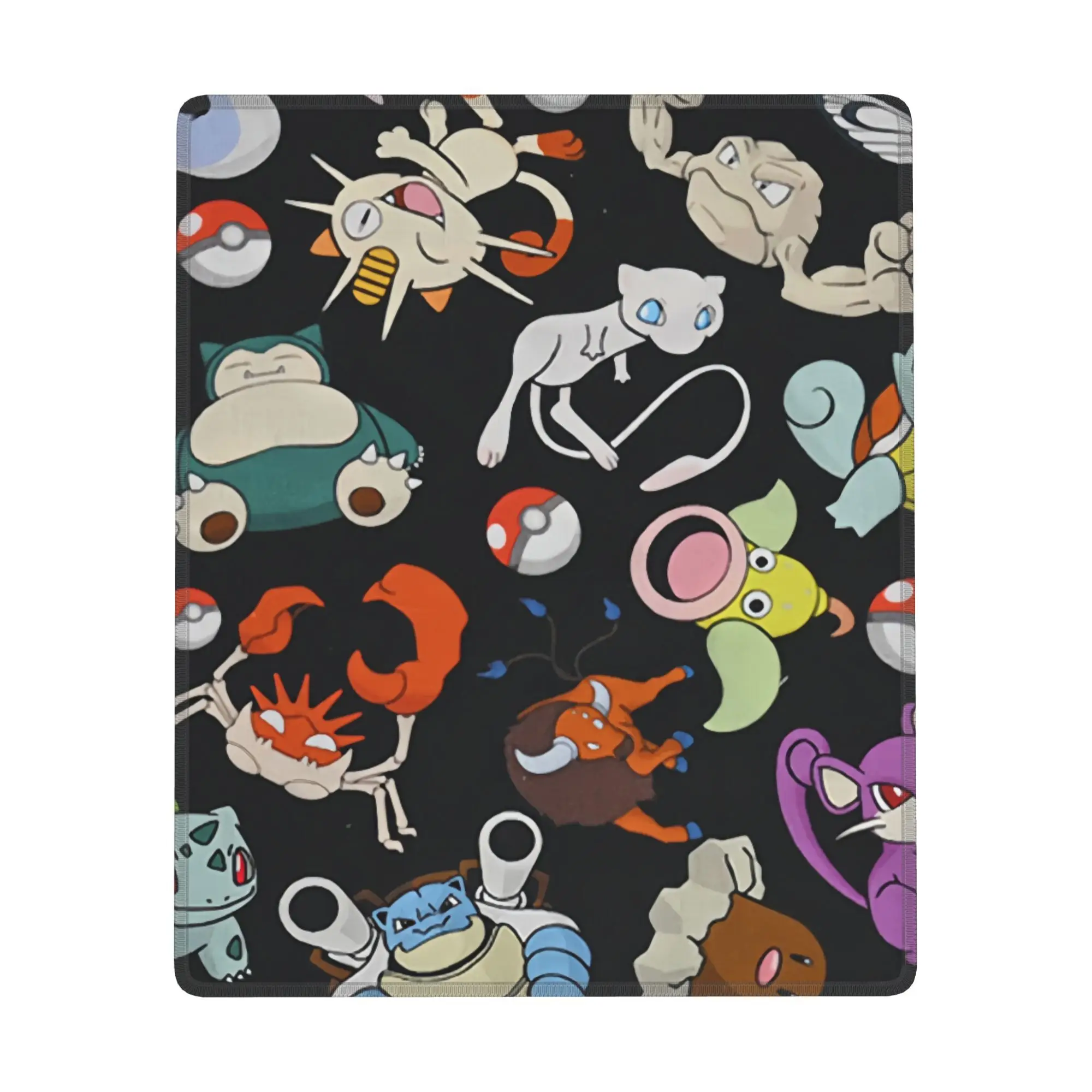 

Резиновый коврик для мыши Pokemon, нескользящий настольный кожаный водонепроницаемый коврик с защитой от царапин, легко чистящийся коврик для ПК, ноутбука, рабочего стола