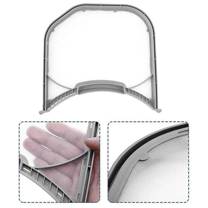 3X сушильный фильтр для ворса в сборе, совместимый с электроникой ADQ 56656401   Фильтр для ворса сушильной машины