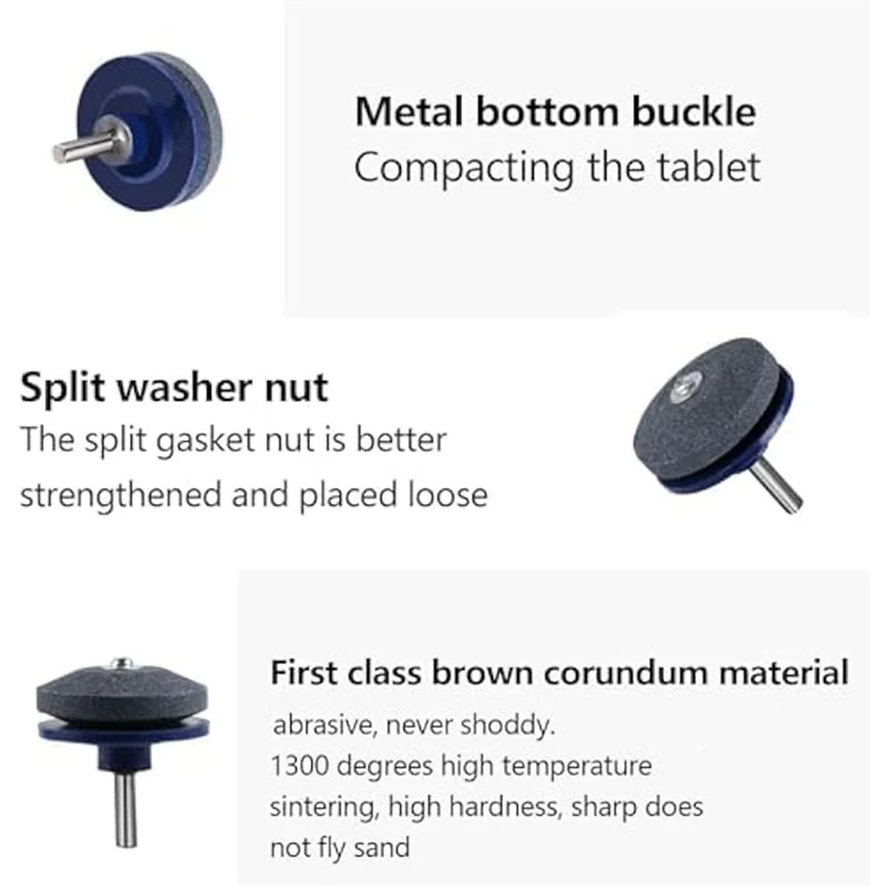 

【НОВИНКА】5 шт. точилка для лезвий газонокосилки, наборы точилок для лезвий газонокосилки, универсальные точилки для лезвий для газонокосилок