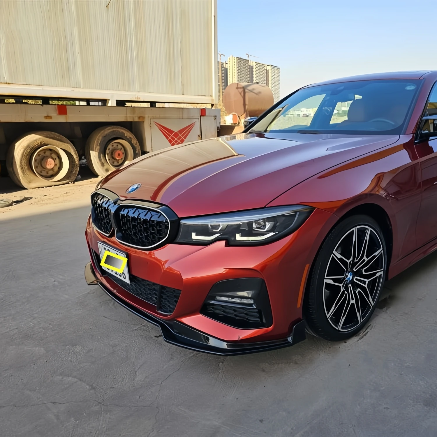 

MP Style Gloss Black Front Bumper Lip Splitters For BMW G20 G21 330e 330i M340i M340d M Sport 2019-2022 Pre-Lci Tuning Bodykits