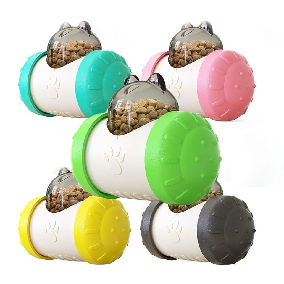 

Pet Tumbler Toy, Dog Leaky Food Toy Interactive Dog Cat Toy Slow Feeder Treat Ball Toys Food Dispensing Ball Balance Swing Car