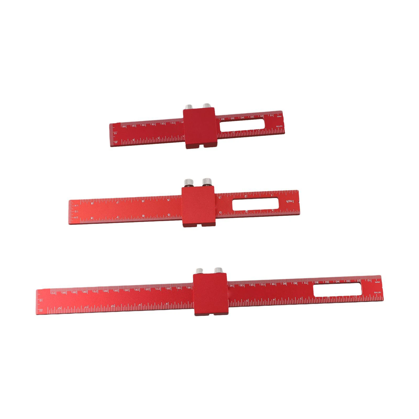 T Type Scribing Ruler with Convenient Depth Marks Suitable for a Variety of Creative or Technical Applications