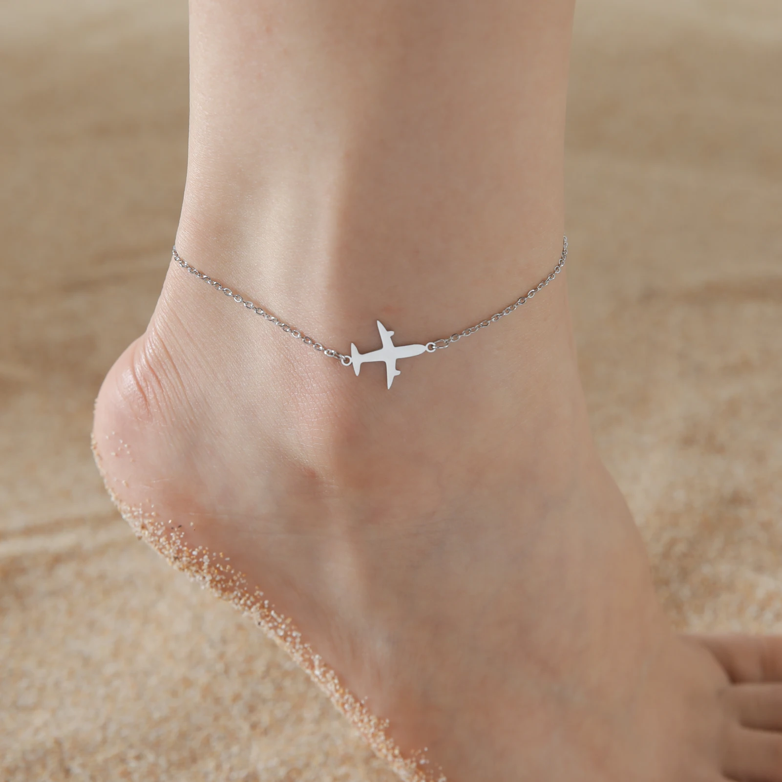 Cazador Cute Walking Cat Anklets for Women Stainless Steel Jewelry Foot Bracelet Fashion Summer Beach Accessories 2024 Wholesale