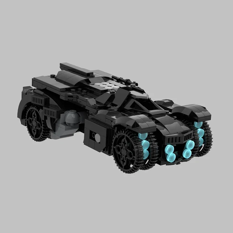 624 個 Moc クラシック映画車両アーカムナイトバットモービル車モデルビルディングブロッククリエイティブ組立レンガおもちゃ DIY プレゼント