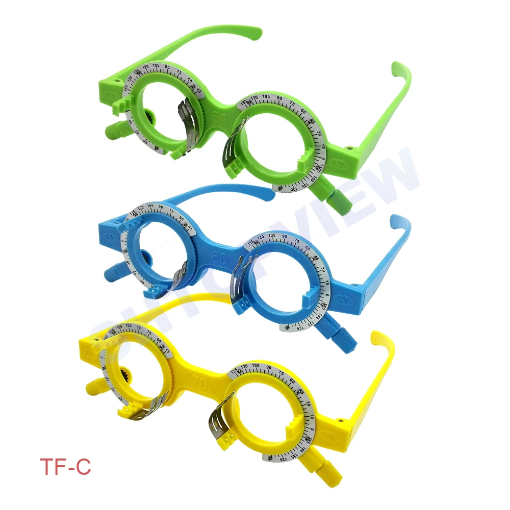 Optometry Instruments High Quality Optical Grey Plastic Trial Lens Frame TF-C for Children 5 Pairs with 1 Year Warranty