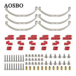 Metal Steel Leaf Spring Suspension Set for 6x6 4x4 1/16 WPL B1 B14 B-14 B16 B24 B-24 C14 C-14 C24 C-24 B16 Military Truck