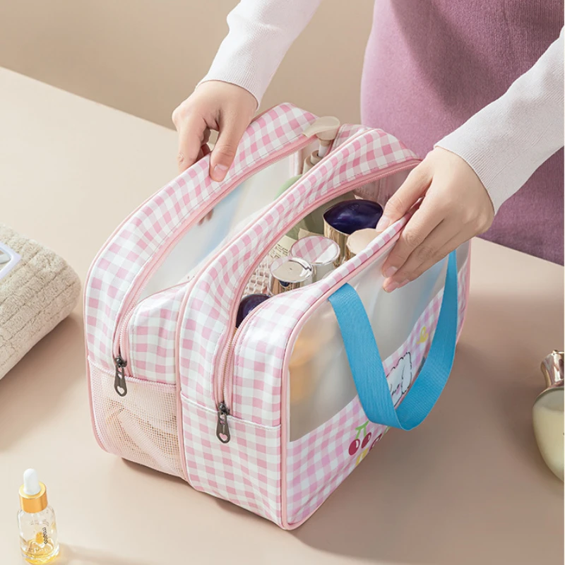 

Прозрачная водонепроницаемая сумка для плавания, женская сумка для хранения, набор из 3 предметов, органайзер для необходимой косметики для путешествий большой вместимости.