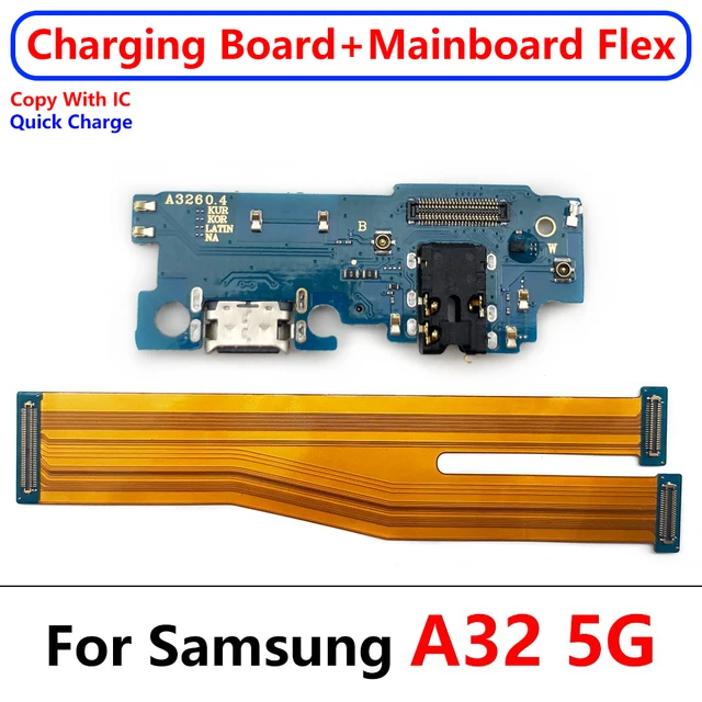 NEW USB Charging Port Connector + Main Motherboard Cable For Samsung A22 A32 4G A33 M54 5G 4G M22 M31S M32 M325F M51 M52 M62