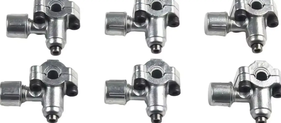 BPV31 Piercing Valve Kit For HVAC Refrigeration Line Tap 6PCS Metal Silver Fit 1/4 5/16 3/8 Inch Copper Pipe Accessories