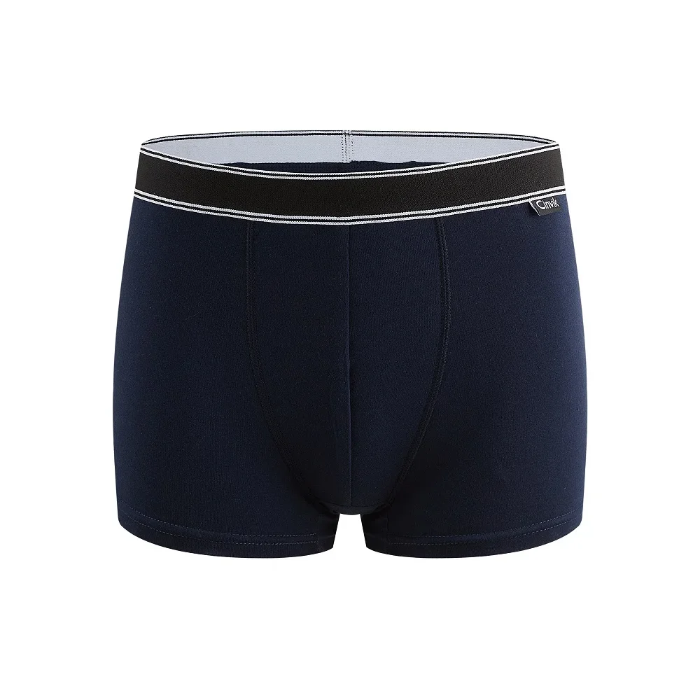 Cuecas de algodão para homens Boxers Erk Boxer Shorts, cuecas sólidas, cuecas masculinas, 4 peças por conjunto