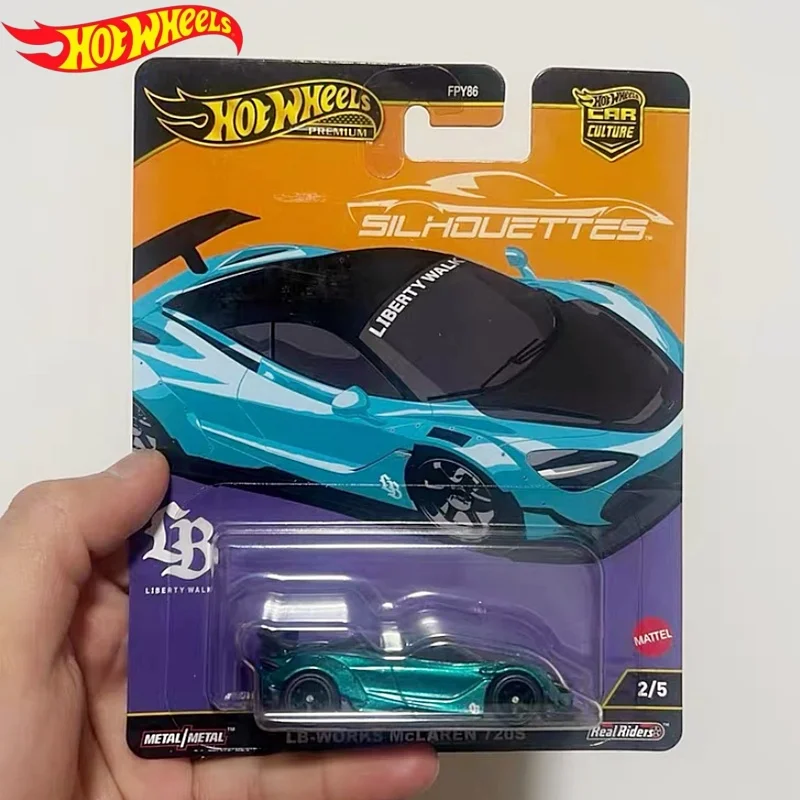 

Коллекционная модель автомобиля Hot Wheels McLaren 720s Lb-Works из литого металла с защитным футляром для детей и взрослых, любителей коллекционирования автомобилей