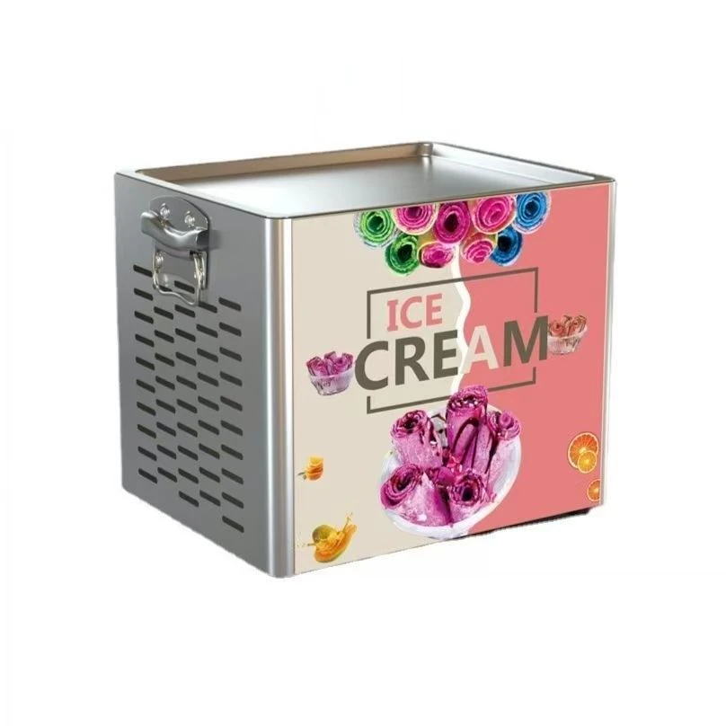 Mini Desktop Fried Ice Machine,220V Suitable for Home & Commercial Use, Stainless Steel Body, Made in China