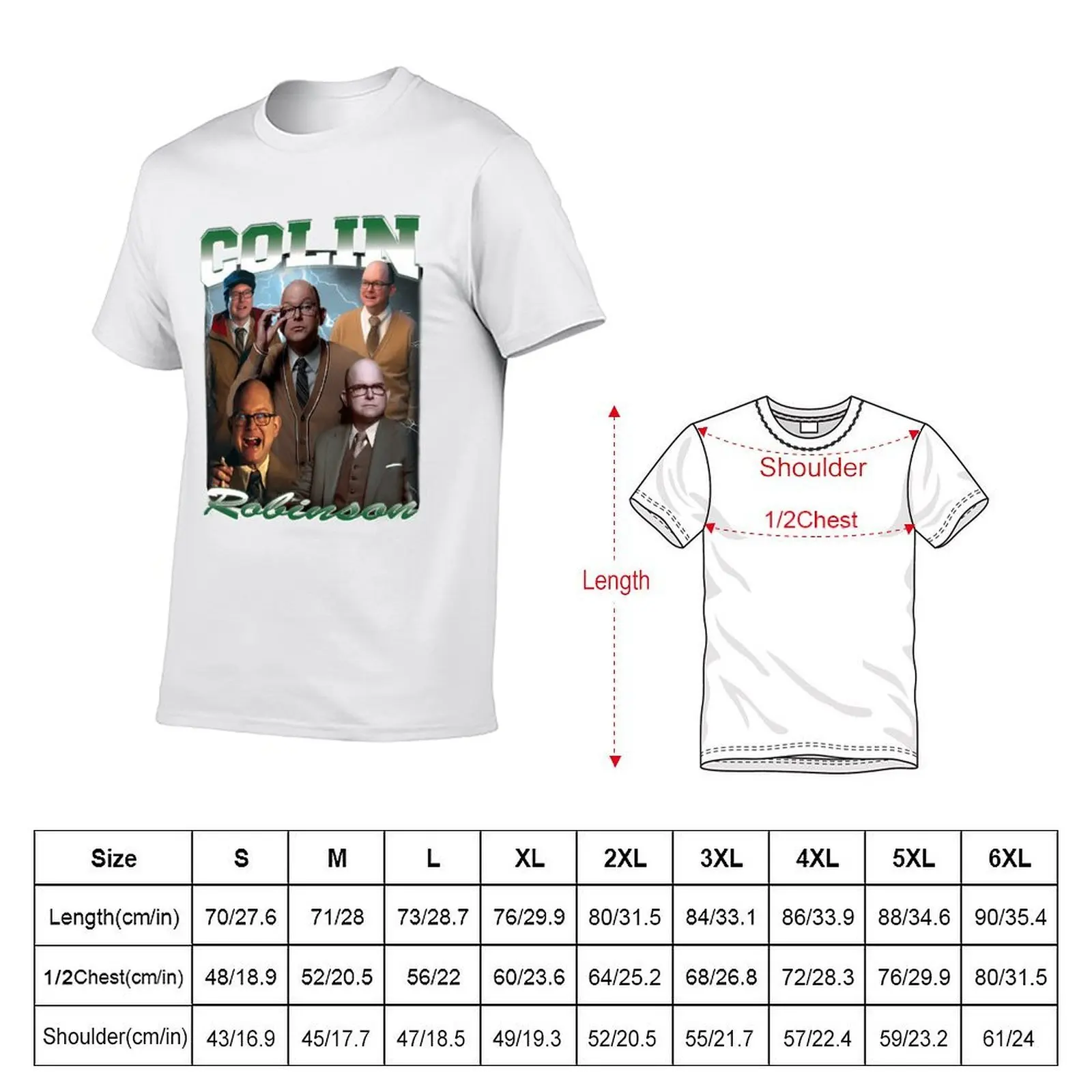 Colin Robinson 90S Design T-Shirt t shirts for man cotton t shirts for man slim fit T-Shirt