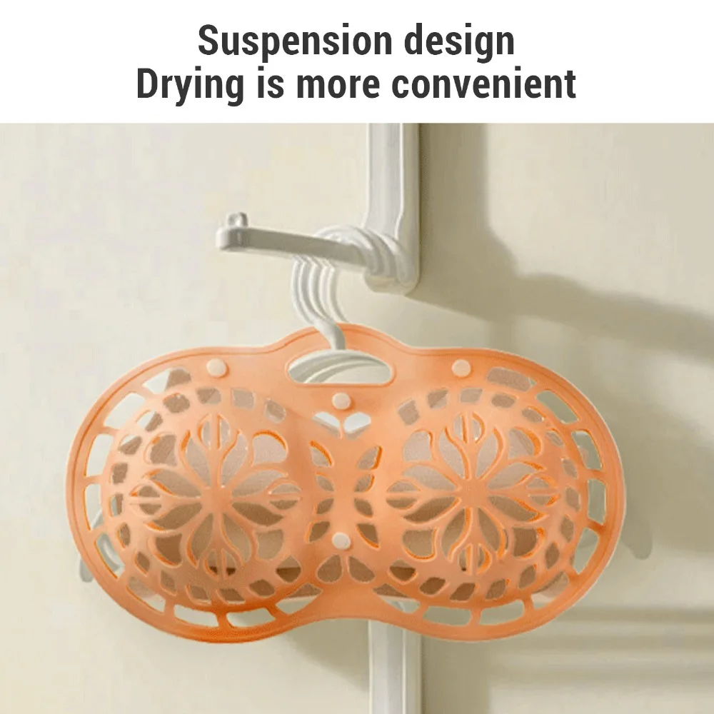 3PCS Silicone Lingerie Washing Bag Snap Closure Anti‑Deformation Bra Protector Bag Underwear Laundry Bag Washing Machine Laundry
