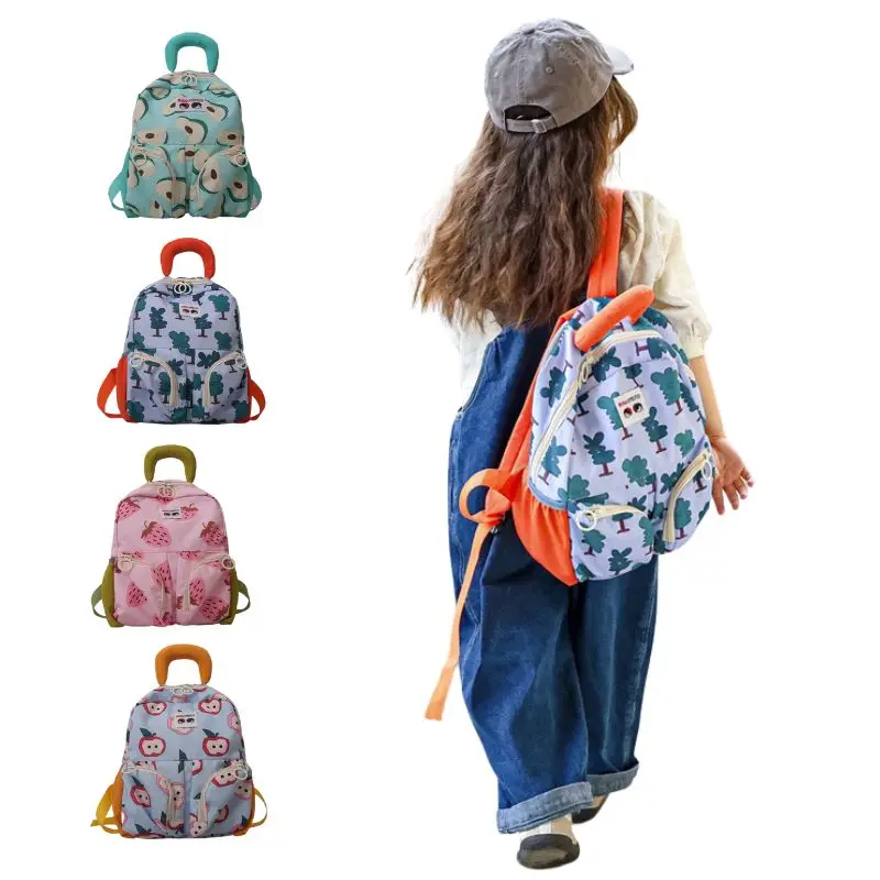 Cute Tiny Small Lightweight Water Repellent Pack Bag Backpack for Children and Adult,Printed Fruit Travel Bag,Children Schoolbag