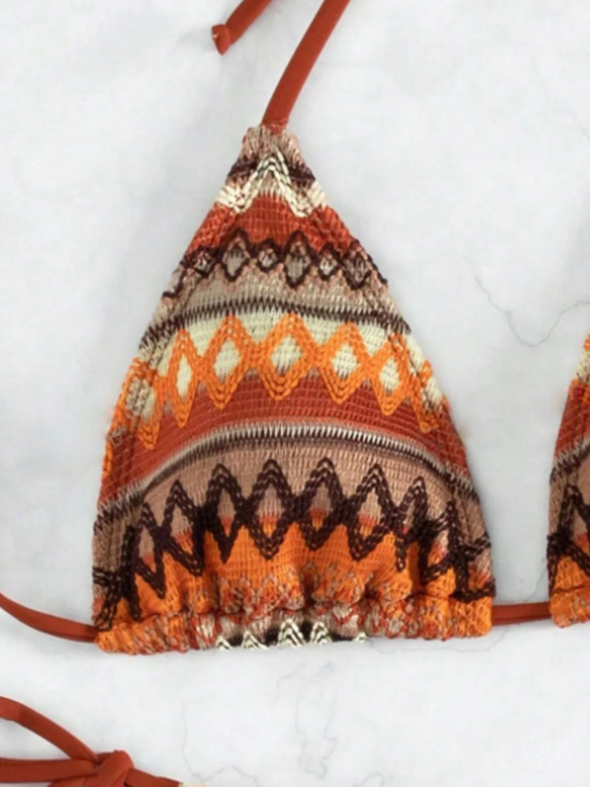 

Sexy Knitted Bikini Swimwear 2024 Women's Beach Swimming Suit Crossbody Comfortable Sports Yoga Fitn Fans Supplies