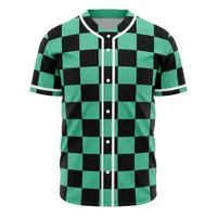 Anime Demon Slayer Men's Baseball T-shirt 3D Printed Casual Cosplay Costume Latest Summer Fashion BQY01