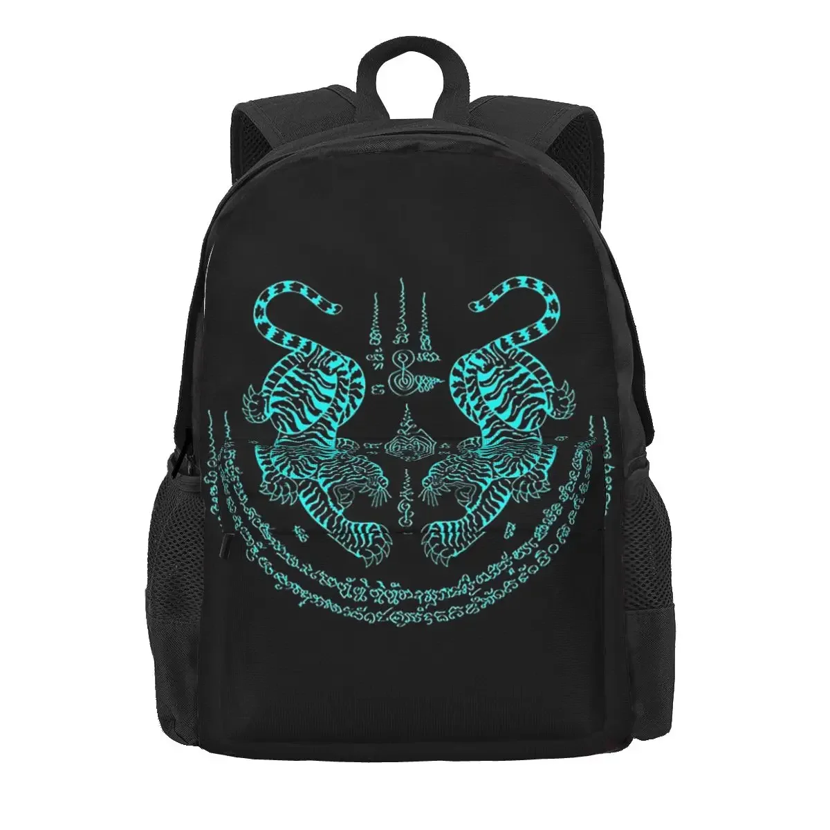 Twin Tiger Sak Yant Tattoo Backpacks Boys Girls Bookbag Children School Bags Cartoon Kids Rucksack Laptop Rucksack Shoulder Bag