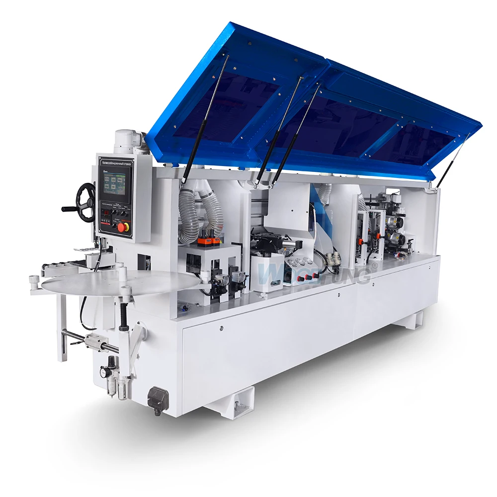 Woodfung Compact 3.5m Pre-milling Compact Edgebander Woodworking Automatic  Edge Banding Machine for Wood Pvc Furniture