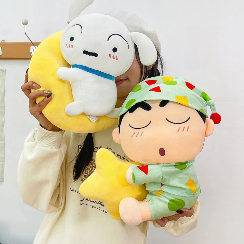 

Hot Anime 30/60cm Crayon Shinchans Plush Doll Cartoon Animation Pajamas Soothing Pillow Doll Good Looks Holiday Birthday Gifts
