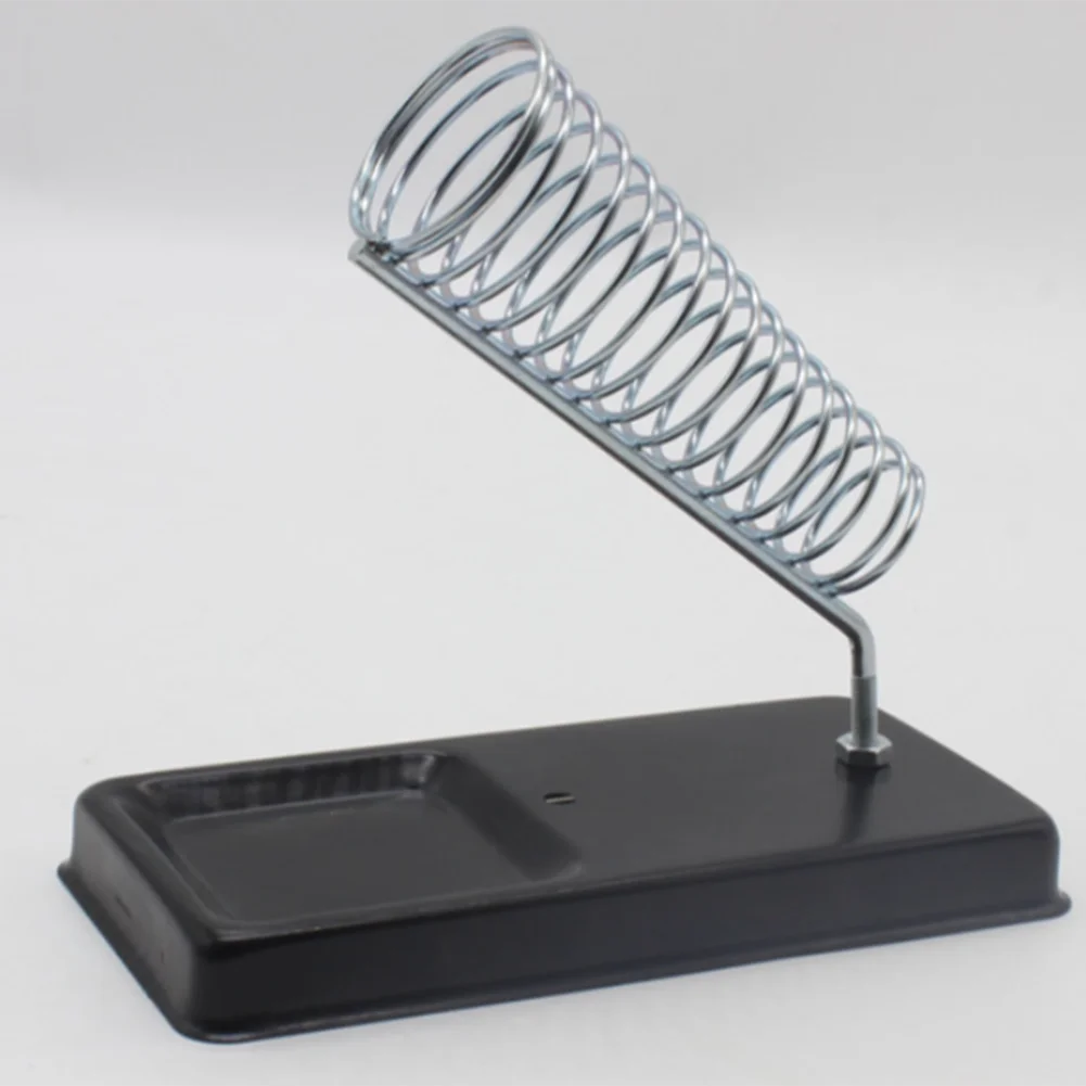 Metal Soldering Iron Stand Non Slip Base for Stability Compatible with Different Electric Soldering Iron Handle Lengths