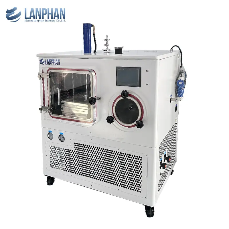 Energy-Saving Compact Automatic Pilot-Scale Freeze Dryer Lyophilizer Digital Control Auto Stoppering for Cost-Effective