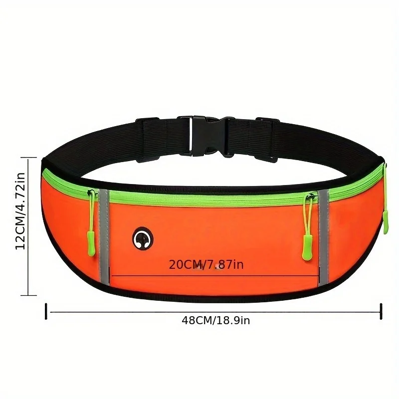 Slim Running Belt Fanny Pack - Versatile Waist Bag for Hiking, Cycling & Workouts with Phone Pocket - Durable Polyester