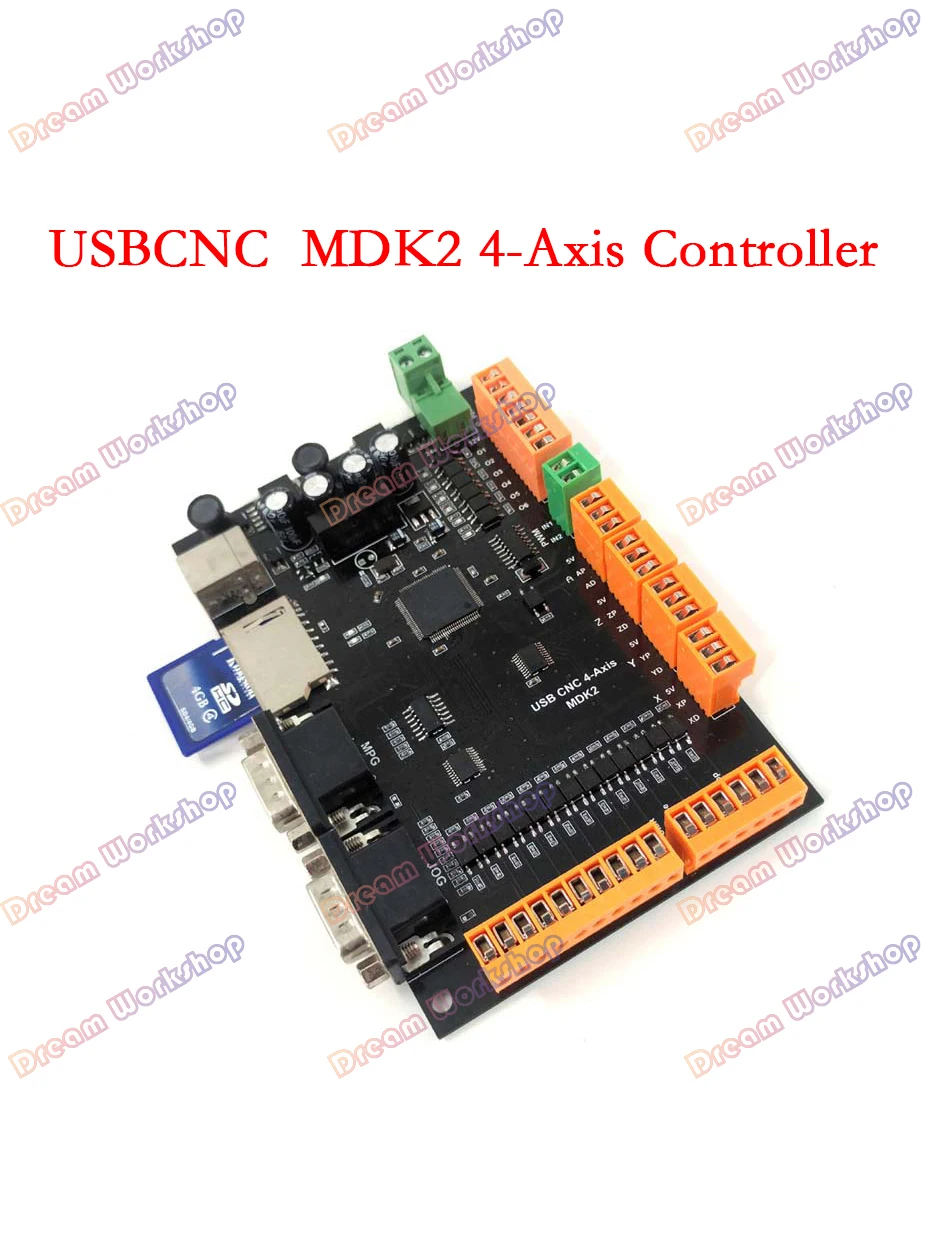 USBCNC 4Axis/9Axis CNC Controller Board 100KHz USB Controller Breakout Board + USB Cable Support Offline Operation