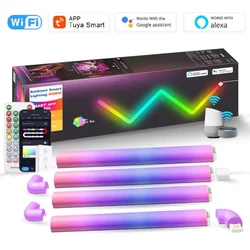 Tuya WiFi RGB Light LED Smart Wall Light Music Night Light TV Bedroom Game Room Bar Decoration Alexa Home