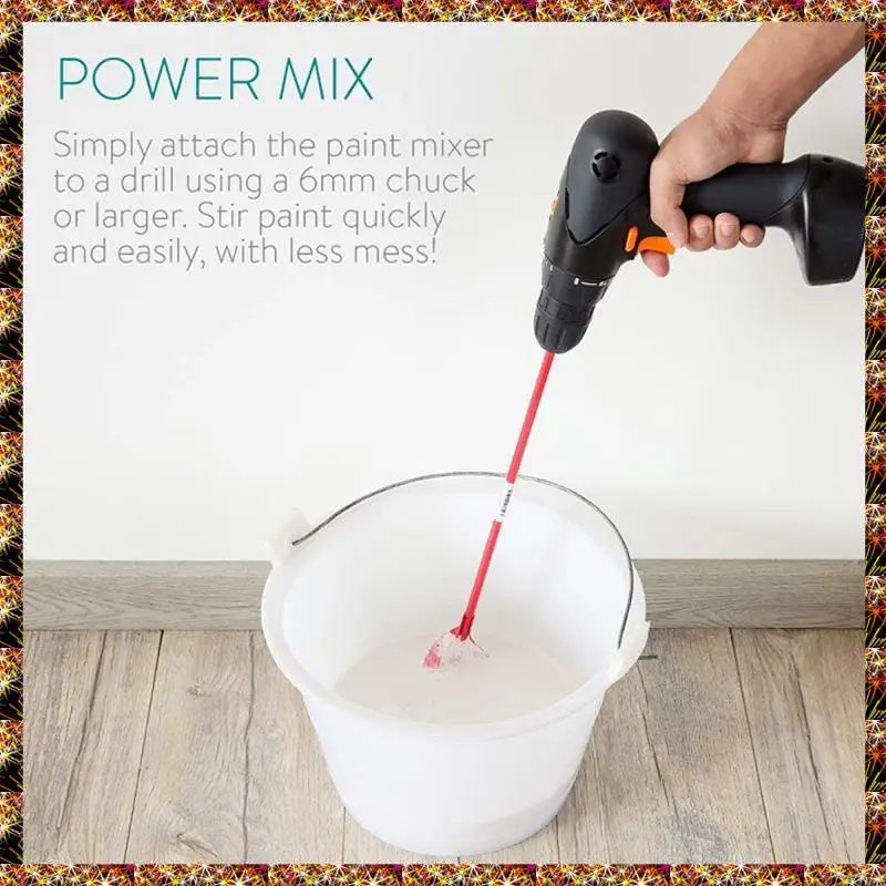 BTCL Hexagon Shaft Plaster Paint Mixer Mixing Paddle Rod Electric Drill Construction Agitator Putty Cement Grouting Tool