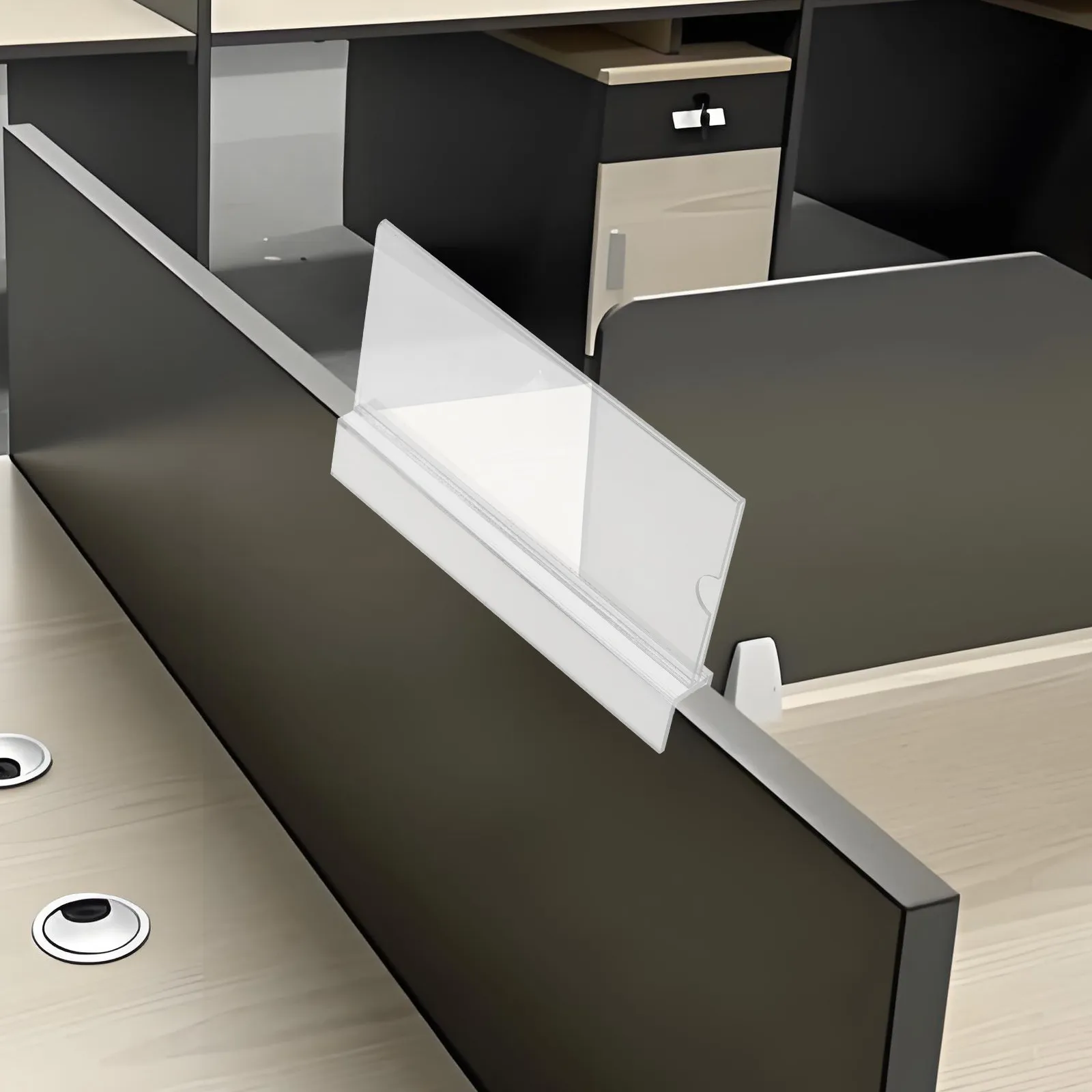 

Прозрачная акриловая подставка для именных табличек на офисный стол, держатель для карт, стенд для демонстрации идентификационных бейджей на рабочем месте, для школ, больниц, корпоративного использования