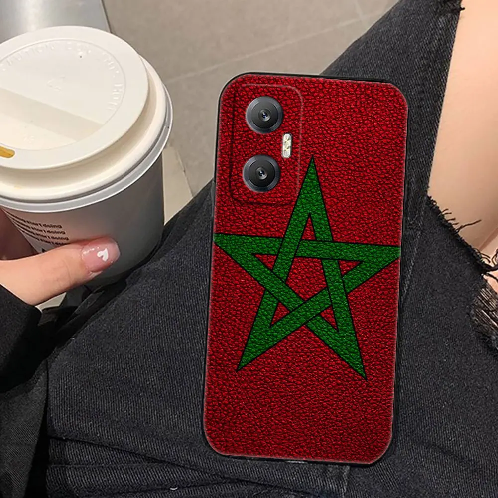 Morocco Flag Passport Luxury Phone Case For Infinix TECNO POP SPARK SMART 5 6 7 8 CAMON 15 16 17 20 20C Pro ITELS23 Case Funda