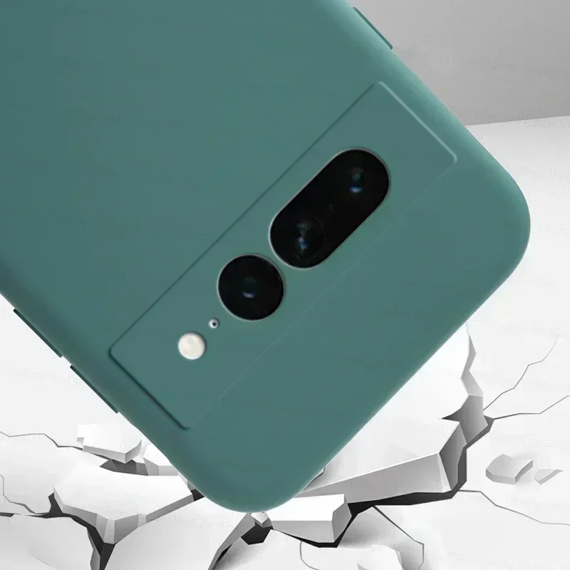 Casing ponsel silikon tahan benturan, casing ponsel silikon cair tahan benturan untuk Google Pixel 7 Pro Google Pixel 6A 7A 6 7 8 Pro