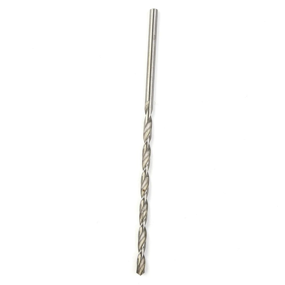 Elegante punta da trapano lucida punta da trapano metrica s accessori plastica alluminio lunghezza 160mm argento gambo dritto