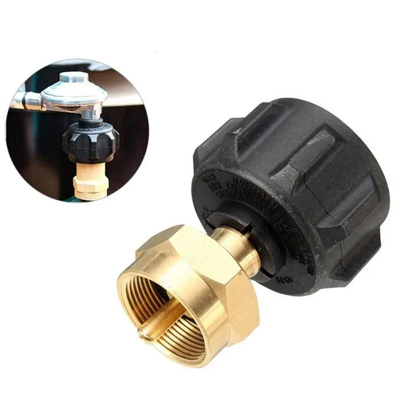 Imagem -02 - Adaptador de Garrafa de Propano Qcc1 Regulatorpropano Recarga Adaptador se Encaixa Qcc1 Tipo1 Tanque de Propano e lb Cilindro de Descartável