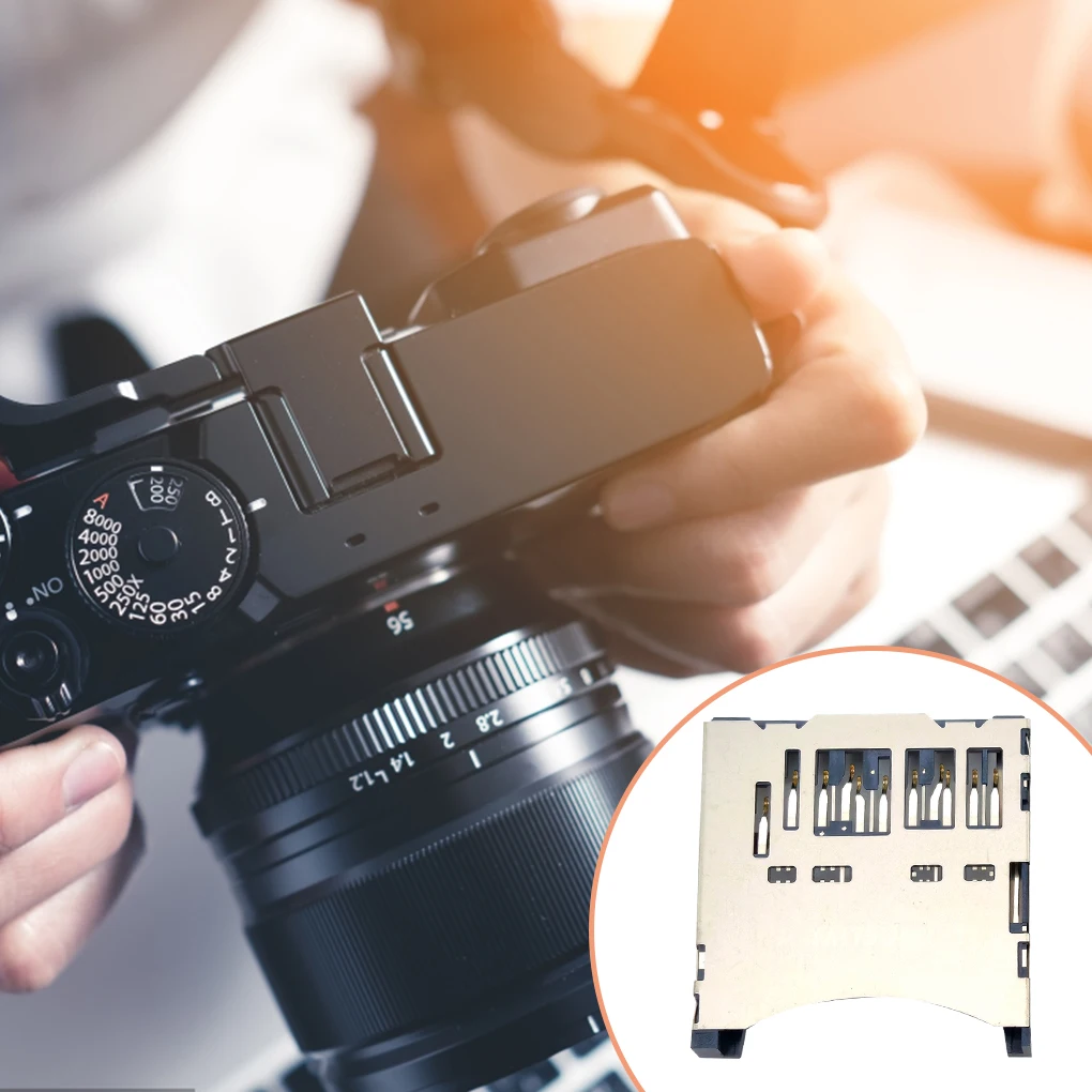 Slot para cartão sd, leitor de cartões, montagem de reparo, slots de leitura de memória, peça profissional de substituição para nikon d3200 d5200
