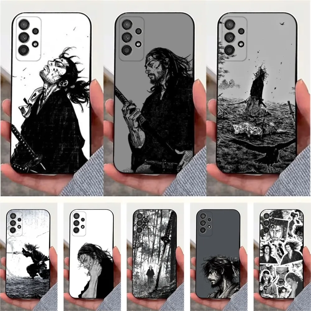 M-Miyamoto M-Musashi Phone Case For Samsung S25,S24,S23,S22,S20,S21,S10,Ultra,Plus,Lite,FE,Soft Silicone Black Cover