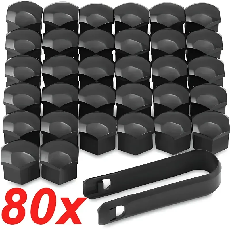 20/80Pcs Car Wheel Nut Caps Anti-Rust Auto Hub Screw Protection Covers Car Tire Screw Caps Nut Bolt Covers Auto Exterior 19/21mm