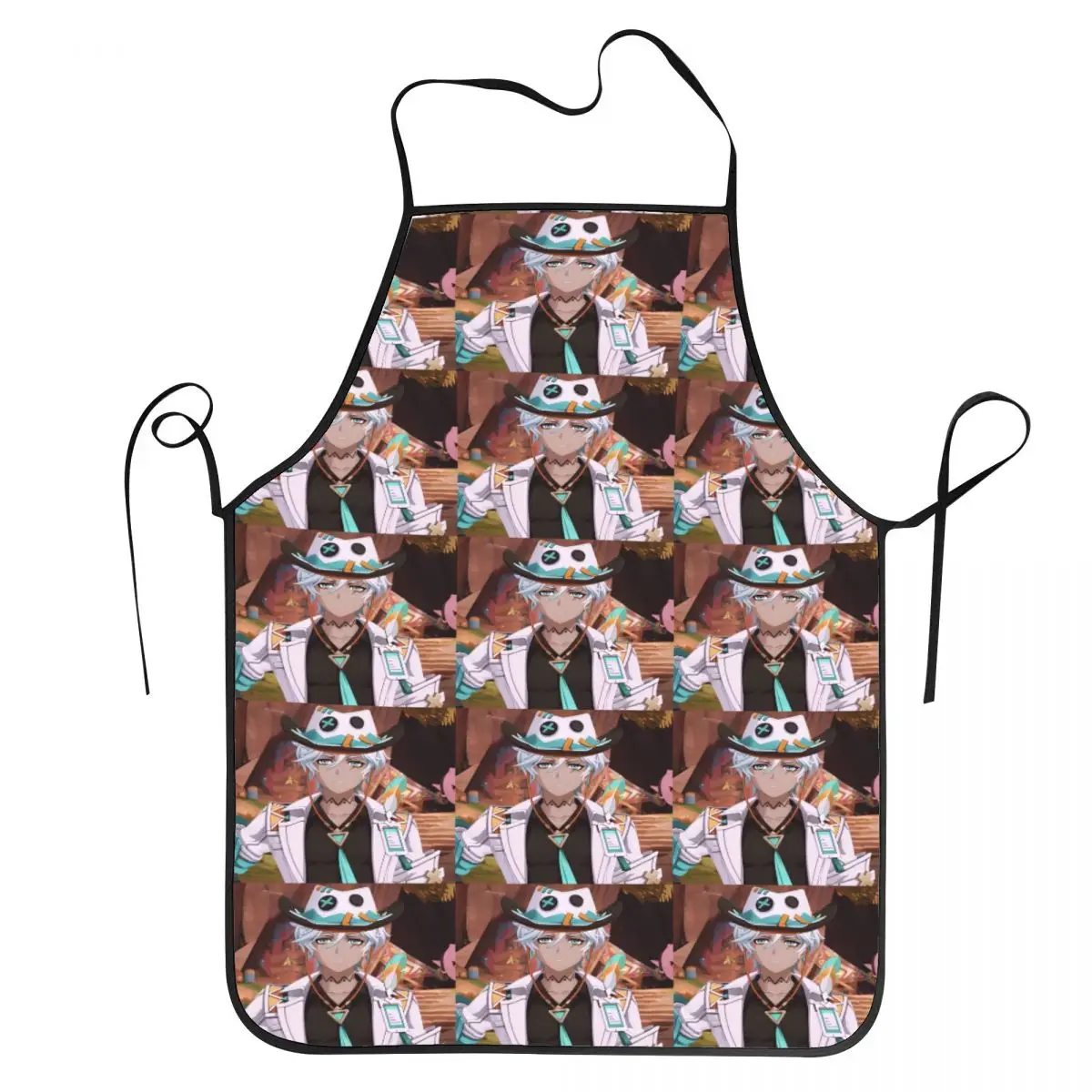 Ifa Anime Game Genshin Impact Aprons Chef Cuisine Tablier Sleeveless Bib Kitchen Cleaning Pinafore for Women Men Painting