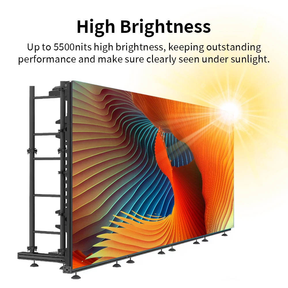 Layar LED Video Wall Elektronik Full Color HD untuk Luar Ruangan, Sewa Layar LED Digital Signage dan Sewa Layar LED