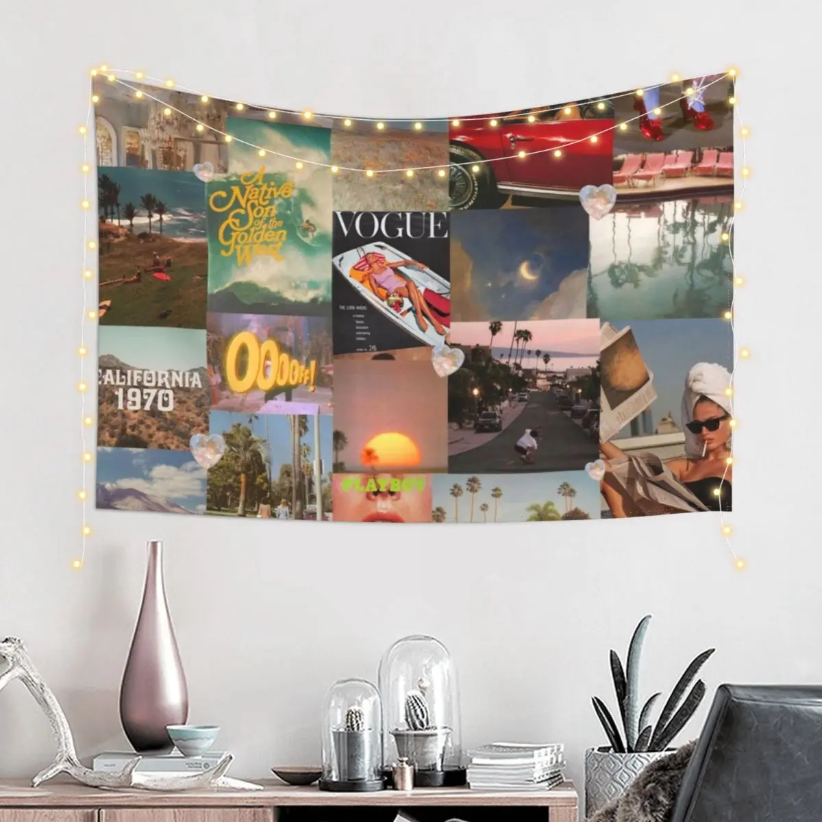 

Summer Dream Collage Tapestry House Decorations Home Decor Accessories Aesthetics For Room Tapestry