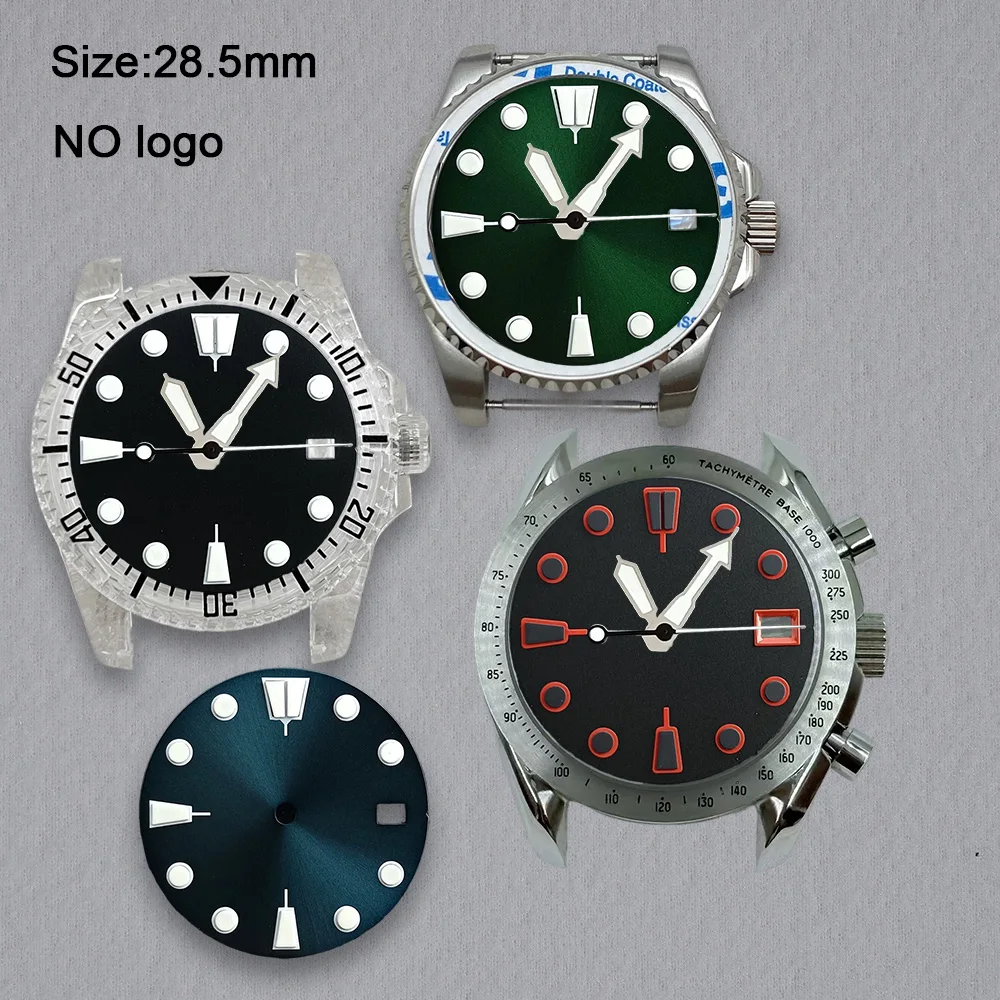 Nh35 Dial No Logo 28.5mm Watch Blank Dial For NH35 Movement Custom Logo Watch Dials Hands Accessories Repair Tools