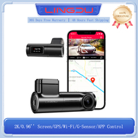 LINGDU D100 2K Dash Cam Front WiFi Dash Camera for Cars Built-in GPS Car Camera Dash with 0.96\