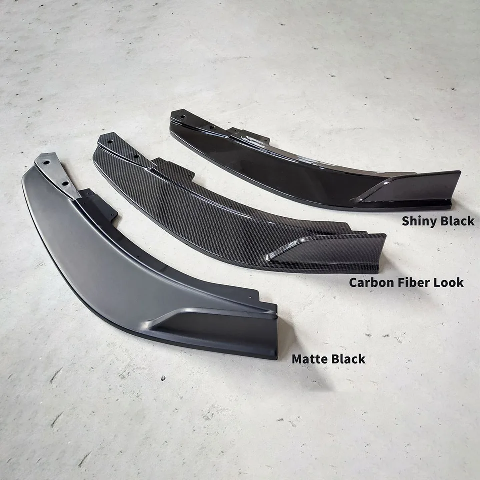 Spoiler Paraurti Anteriore In ABS Per Ford Focus MK4 ST Per Line 2019-2022 – Kit Diffusore Splitter Nero Lucido, Tuning Sportivo