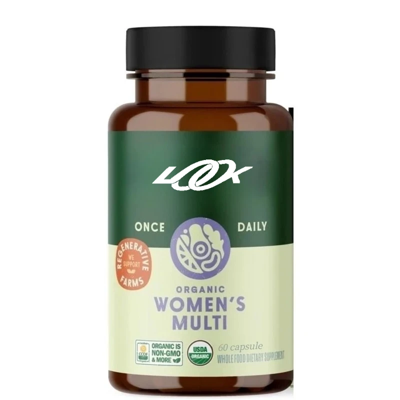 

Женская мультитаминная вода Once Daily, женская мультивитаминная вода, железная, витамин B12 и многое другое, 19 витаминов с трав и суперфуд, 60 капсул